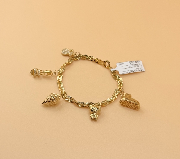 Lắc Xoắn Phối Charm