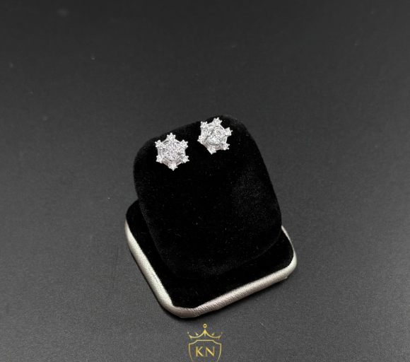 Bông tai bông tuyết tấm 