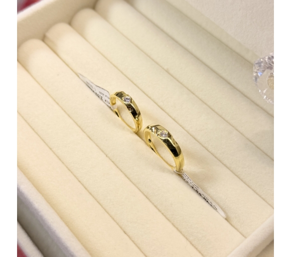 Nhẫn Đôi Hột Trái Tim 