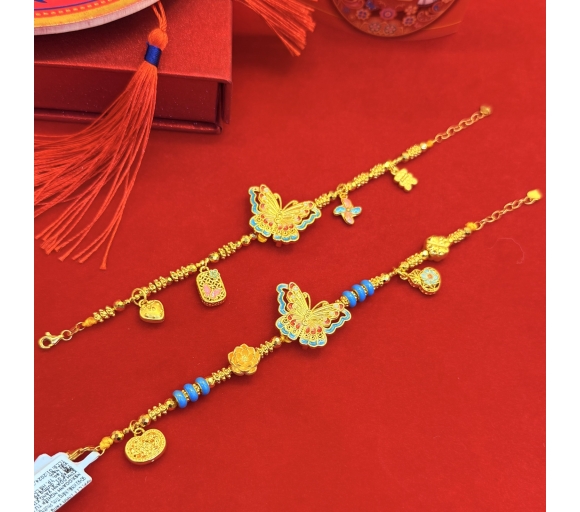 Lắc hồ điệp xanh