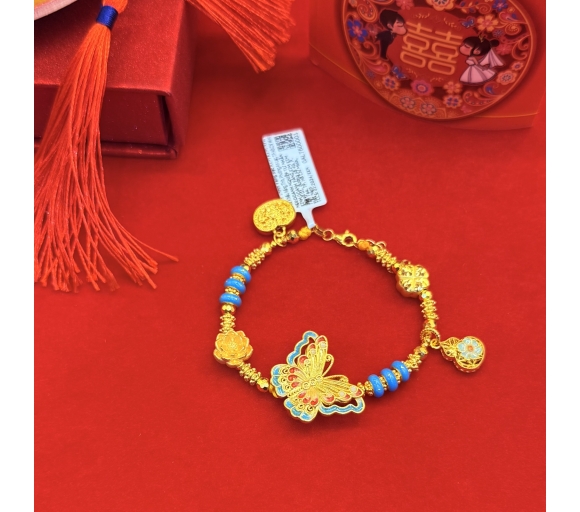 Lắc hồ điệp xanh