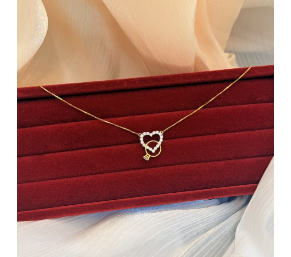 Dây chuyền tim tấm 
