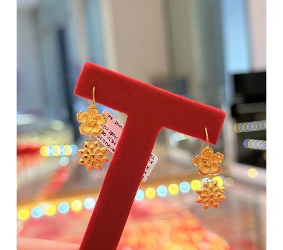 Bông Tai Hoa Mai Tòn Ten 