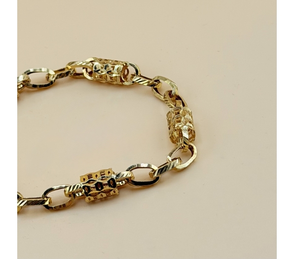 Lắc Móc Xích Phối Ống Kim Tiền