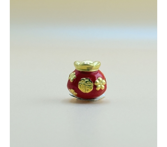 Charm Túi Tiền Men Đỏ