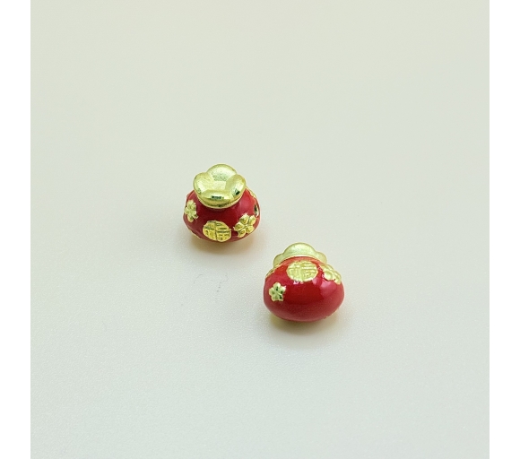 Charm Túi Tiền Men Đỏ